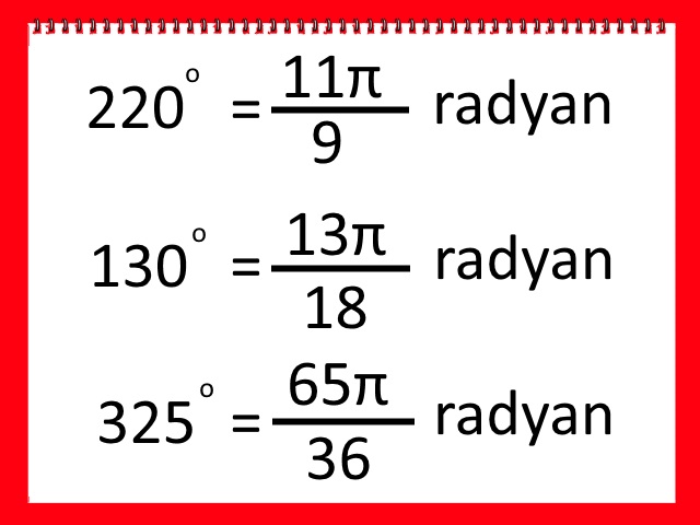Derece Radyana Nasıl Çevrilir Adım 5