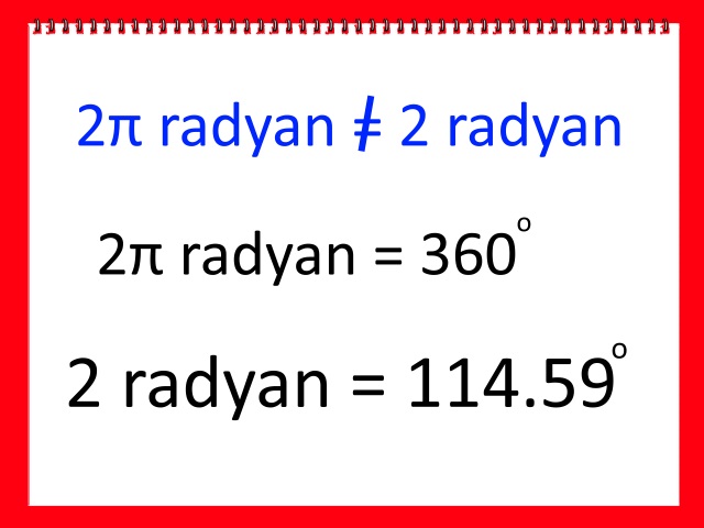 Radyan Dereceye Nasıl Dönüştürülür Adım 4