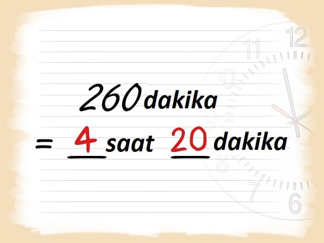 Dakika Saate Nasıl Çevrilir (Saat ve Dakikaya Çevirme) Adım 3